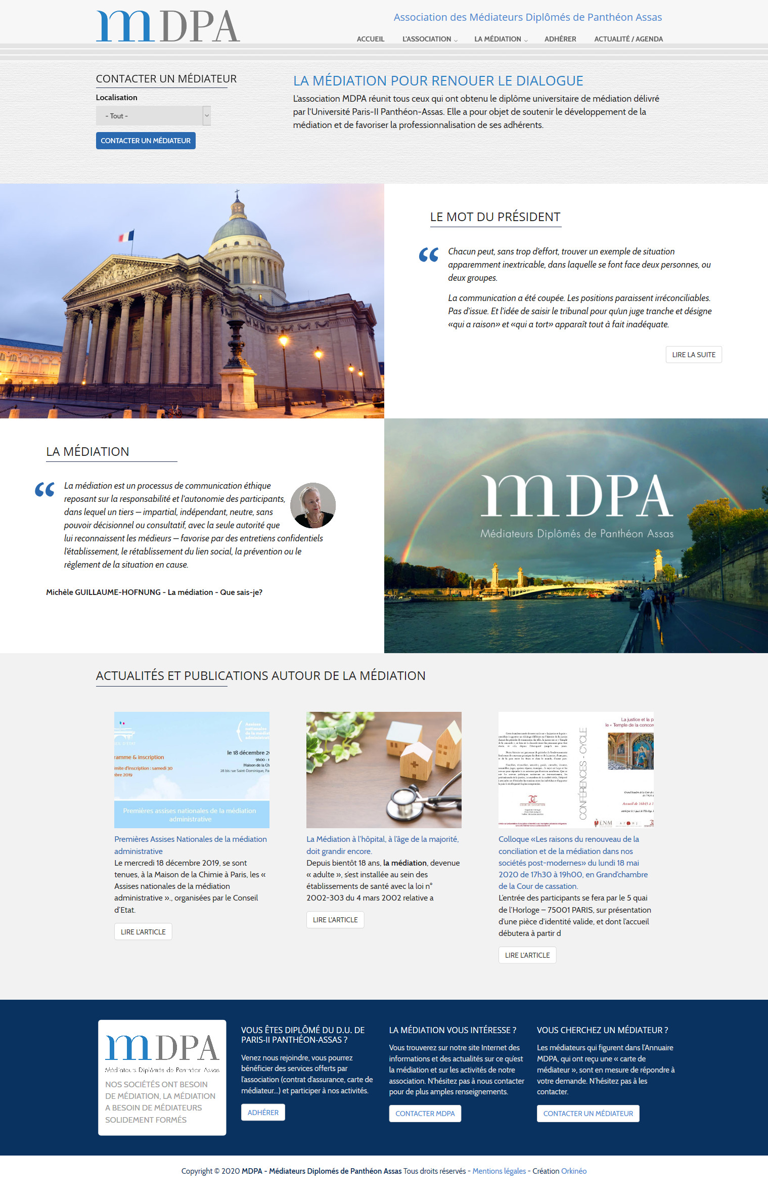 Site web MDPA Médiateurs