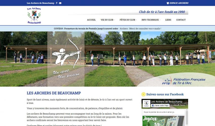 Site web Les archers de Beauchamp